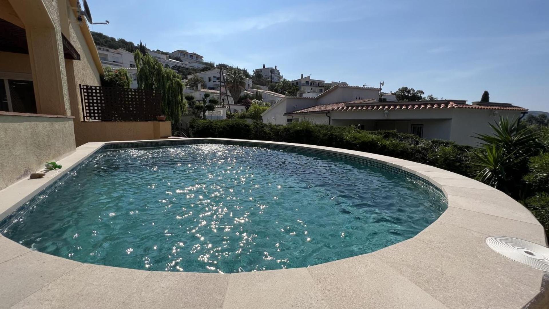 滨海拉塞尔瓦Preciosa Casa En Mas Fumats Con Piscina Y Bonitas Vistas Av-49别墅 外观 照片